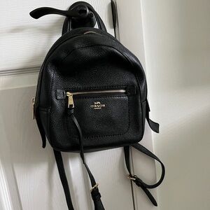 Coach Small Backpack Purse, Black
